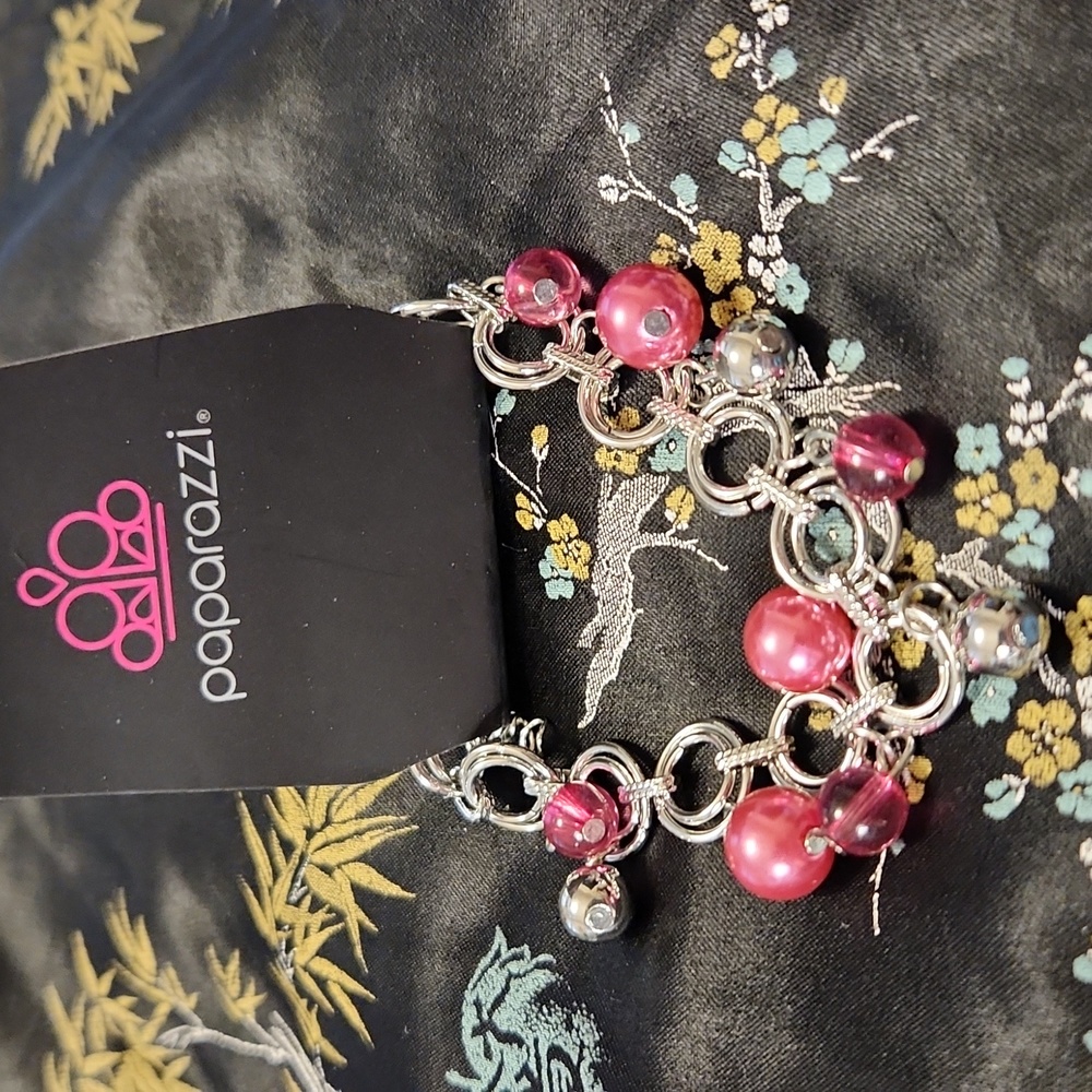 Paparazzi Pink Pearl Bracelet